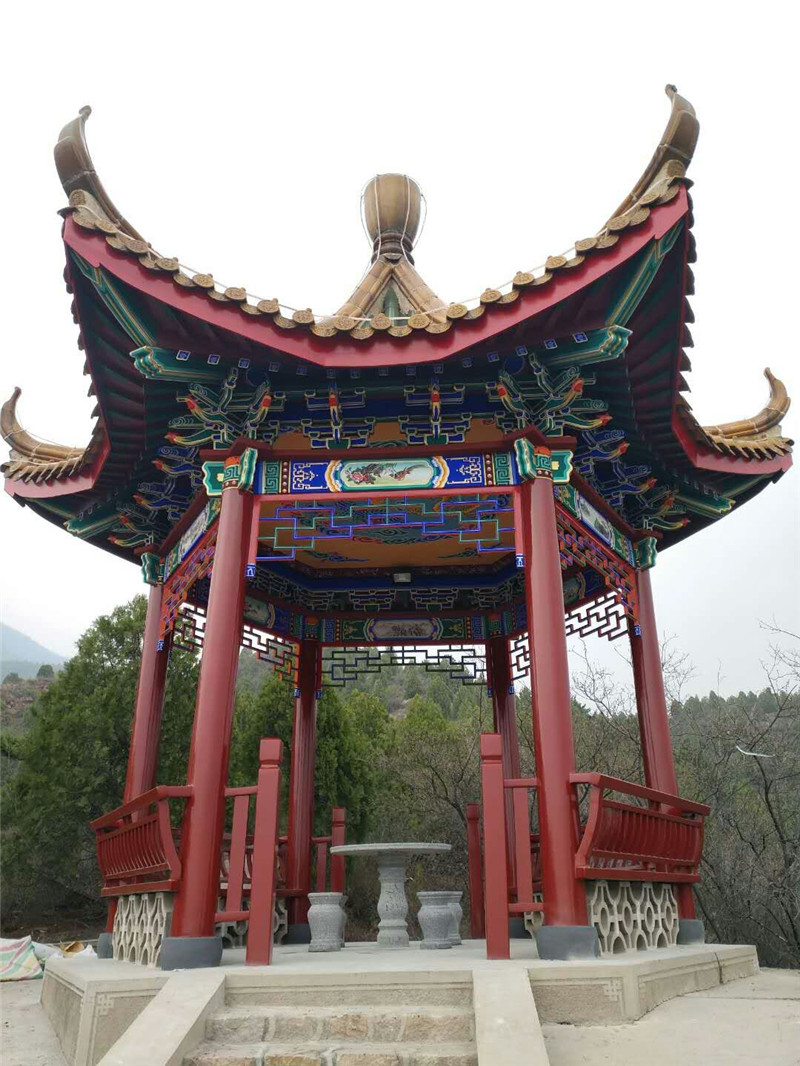 青海水泥六角亭