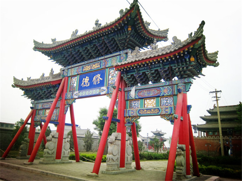 青海四柱三樓牌坊